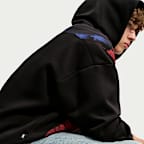 Sudadera con gorro de básquetbol Nike de tejido Fleece de la NBA para hombre Philadelphia 76ers Standard Issue