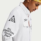 ACG "Aireez" Men's UV-Reisitant Button-Up Long-Sleeve Graphic Top