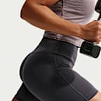 Nike One Bike Shorts mit hohem Bund für Damen (ca. 12,5 cm)