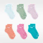 Calcetines de 1/4 para preescolar (6 pares) Nike Dri-FIT Performance Basics