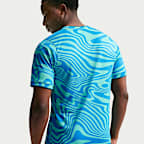 Brazil Academy Pro Men's Nike Dri-FIT Football Pre-Match Short-Sleeve Top