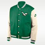 Philadelphia Eagles Rewind Legacy Men's Nike NFL Full-Snap Bomber Jacket