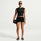 Playera de manga tipo casquillo para mujer Nike Swim Effortless Essential