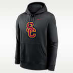 Sudadera con gorro sin cierre universitaria Nike para hombre USC Trojans Primetime Club Primary Logo