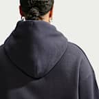Nike Studio Fleece Medium Weight Women's Oversized Full-Zip Cropped Hoodie (Plus Size)