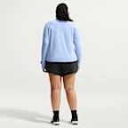 Playera de correr Dri-FIT UV de cierre de 1/4 para mujer (talla grande) Nike Swift