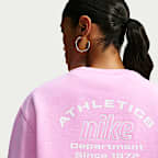 Sudadera de cuello redondo "Nike Athletic Department" para mujer Nike Studio Fleece Medium Weight "Graphic Pack"