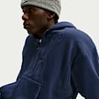 Sudadera con gorro holgada de cierre completo para hombre Nike Solo Fleece