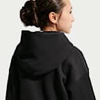 Nike Sportswear Studio Fleece oversized hoodie met rits over de hele lengte voor meisjes