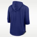 Playera de manga 3/4 con gorro Nike Dri-FIT para hombre Authentic Collection Flux de los Texas Rangers