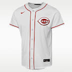 Elly De La Cruz Cincinnati Reds Baseline Big Kids' Nike MLB Home Replica Jersey