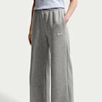 Pantalon taille mi-haute à jambes larges Nike Studio Fleece Medium Weight pour femme