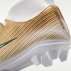 Tacos de futbol para terrenos múltiples de corte high para niños grandes Nike Jr. Mercurial Superfly 11 Club "Kylian Mbappé"