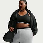 Pants de tiro alto oversized con dobladillo para mujer Nike Studio Fleece Medium Weight