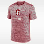 Playera universitaria Nike Dri-FIT para hombre Stanford Cardinal Campus Center Block Velocity