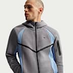 Nike Tech Windrunner-Fleecejacke mit durchgehendem Reißverschluss und Color-Block-Design (Herren)