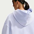 Sudadera con gorro sin cierre oversized para mujer Nike Studio Fleece Medium Weight