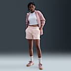 Shorts de tiro medio de 10 cm para mujer Nike Sportswear Phoenix Fleece