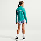 Nike Tempo Dri-FIT Longsleeve-Oberteil mit halbem Reißverschluss für ältere Kinder (Mädchen)