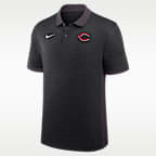 Polo Nike Dri-FIT de la MLB para hombre Cincinnati Reds Authentic Collection Striped Victory