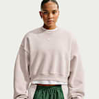 Nike Studio Fleece Medium Weight Women's Oversized Cropped Crew