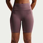 Nike Universa Women's High-Waisted 8" Biker Shorts with No Front Seam