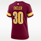 Austin Ekeler Washington Commanders Women's Nike NFL Game Football Jersey