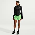 Damskie spodenki do biegania ze średnim stanem i wszytą bielizną Nike Dri-FIT Tempo