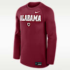 Alabama Dugout Game Time Men's Nike Dri-FIT College Long-Sleeve T-Shirt