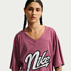 Playera de manga corta Dri-FIT oversized para mujer Nike One