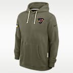 Sudadera con gorro sin cierre Nike Dri-FIT de la NFL para hombre Arizona Cardinals Salute to Service Sideline Dominant Force