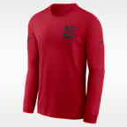 Playera de manga larga Nike Dri-FIT de la NFL para hombre San Francisco 49ers Sideline Team Issue