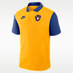 Polo Nike Dri-FIT de la MLB para hombre Milwaukee Brewers Cooperstown Victory