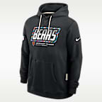 Sudadera con gorro sin cierre Nike Dri-FIT de la NFL para hombre Chicago Bears Crucial Catch Sideline Standard Issue
