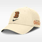 Gorra Nike Dri-FIT de la MLB ajustable para hombre Baltimore Orioles City Connect Club