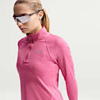 Nike Tempo Dri-FIT-løbetrøje med 1/4 lynlås til kvinder