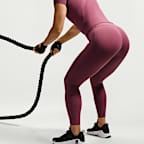 Nike Universa Women's High-Waisted 7/8 Leggings with No Front Seam