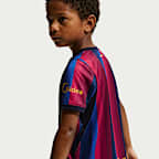 F.C. Barcelona 2026 Stadium Home Younger Kids' Nike Football Replica 3-Piece Kit