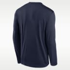 Playera de manga larga universitaria marca Jordan para hombre Dri-FIT Michigan Courtside