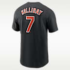 Playera Nike de la MLB para hombre Gunnar Henderson Baltimore Orioles