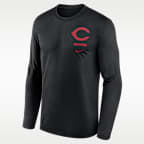 Cincinnati Reds 2-Hit Legend Men's Nike Dri-FIT MLB Long-Sleeve T-Shirt