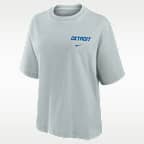Playera Nike de la NFL para mujer Detroit Lions Rivalries Collection Boxy
