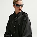 Chamarra de coach oversized de satén para mujer Nike Sportswear