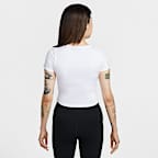 Nike One Fitted Women's Dri-FIT Short-Sleeve Cropped Top