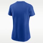 Playera universitaria Nike para mujer Kentucky Athletic Prep Arch Local Script