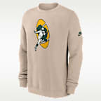 Sudadera de cuello redondo sin cierre Nike de la NFL para hombre Green Bay Packers Rewind Club