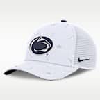 Gorra de rejilla universitaria ajustable Nike para hombre Penn State Country Club Golfin' Rise