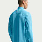 나이키 ACG 남성 드라이 핏 미드 레이어 쿼터집 트레일 러닝 탑