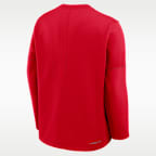Playera de manga larga universitaria Nike Therma-FIT para hombre Ohio State Sideline Coaches
