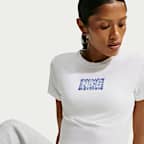 Crop top slim Nike Sportswear Chill Knit pour femme